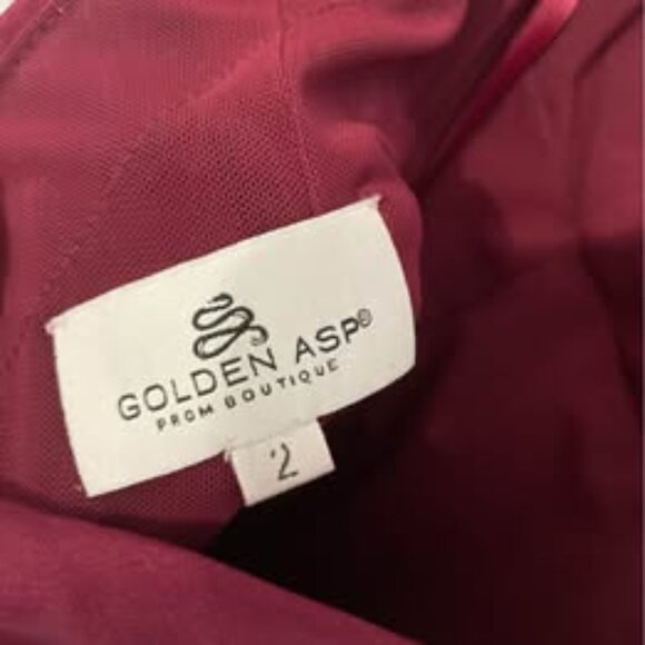 Golden ASP size 2 purple dress - Picture 3 of 3